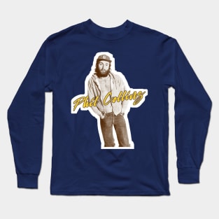 Phil Collins / Genesis --- Retro Fanart Design Long Sleeve T-Shirt